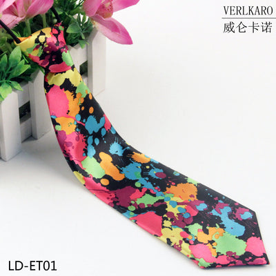 New student children's print polyester line performance casual baby cartoon small tie Zhangzhou manufacturers wholesale