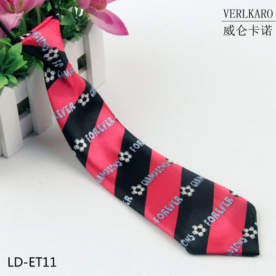 New student children's print polyester line performance casual baby cartoon small tie Zhangzhou manufacturers wholesale