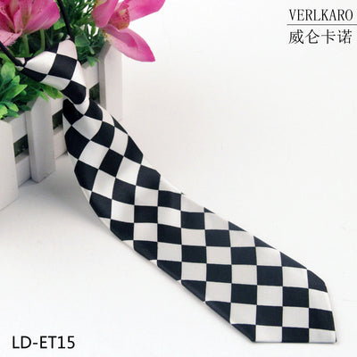 New student children's print polyester line performance casual baby cartoon small tie Zhangzhou manufacturers wholesale