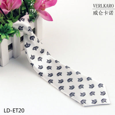 New student children's print polyester line performance casual baby cartoon small tie Zhangzhou manufacturers wholesale