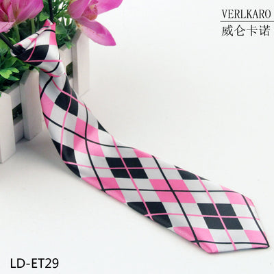 New student children's print polyester line performance casual baby cartoon small tie Zhangzhou manufacturers wholesale