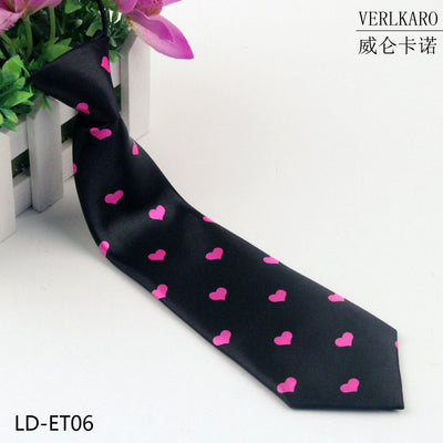 New student children's print polyester line performance casual baby cartoon small tie Zhangzhou manufacturers wholesale