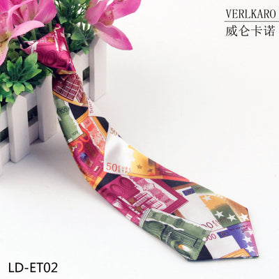 New student children's print polyester line performance casual baby cartoon small tie Zhangzhou manufacturers wholesale