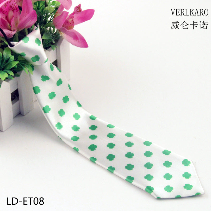 New student children's print polyester line performance casual baby cartoon small tie Zhangzhou manufacturers wholesale