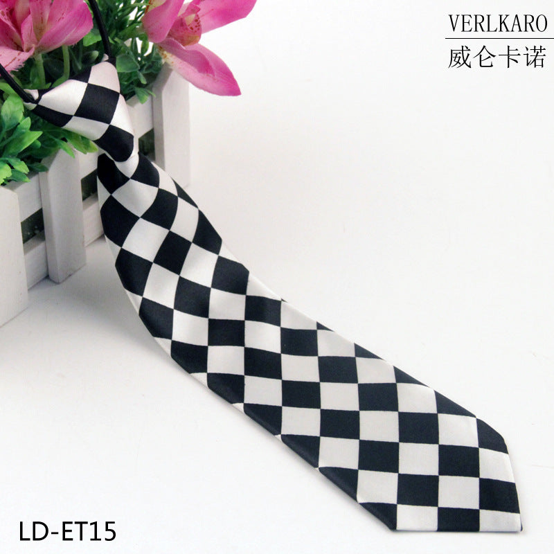 New student children's print polyester line performance casual baby cartoon small tie Zhangzhou manufacturers wholesale