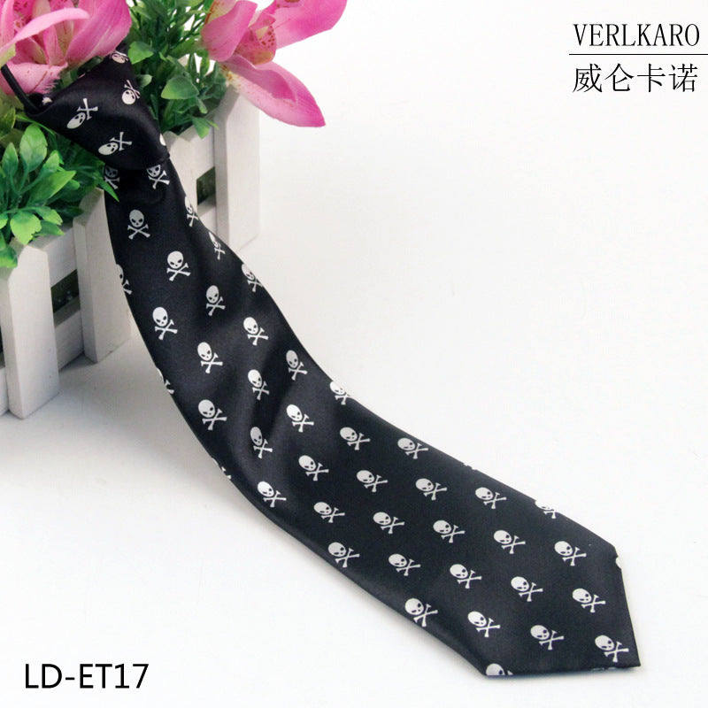 New student children's print polyester line performance casual baby cartoon small tie Zhangzhou manufacturers wholesale