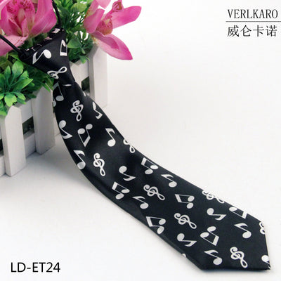 New student children's print polyester line performance casual baby cartoon small tie Zhangzhou manufacturers wholesale