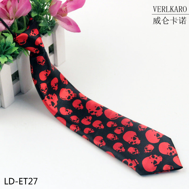 New student children's print polyester line performance casual baby cartoon small tie Zhangzhou manufacturers wholesale