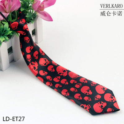New student children's print polyester line performance casual baby cartoon small tie Zhangzhou manufacturers wholesale